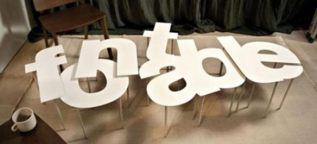 Tipografik ev aksesuarı tasarımları