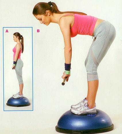 Bosu özerinde bodybar kaldırma
