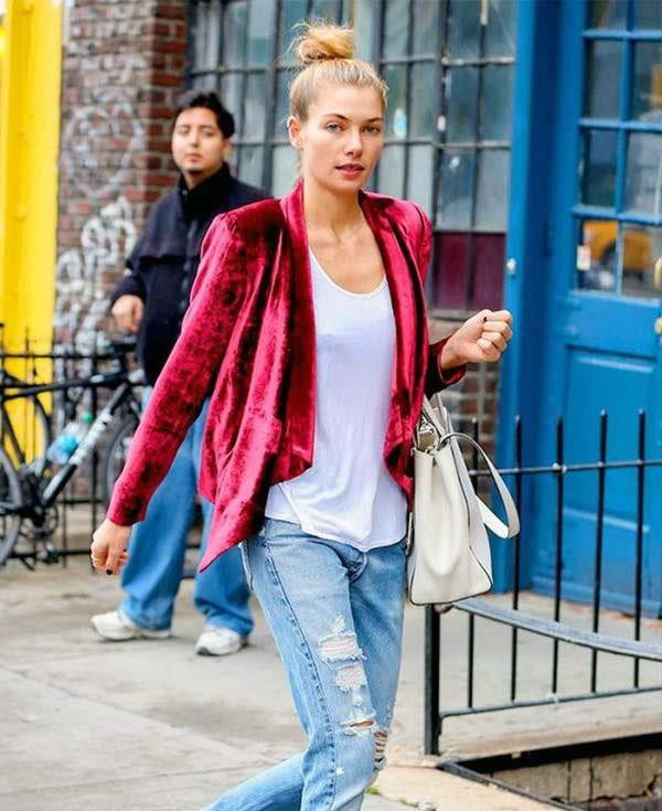 Sezonun Trendi Kadife Kıyafetler
