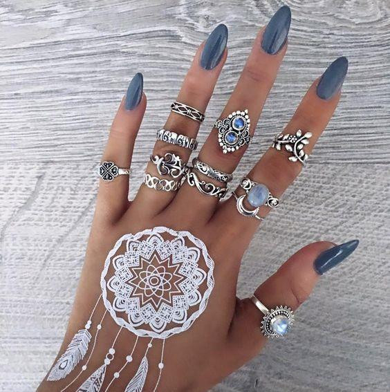 Yeni Moda:Simli Hint Kınası