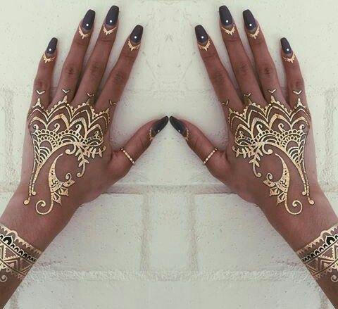 Yeni Moda:Simli Hint Kınası