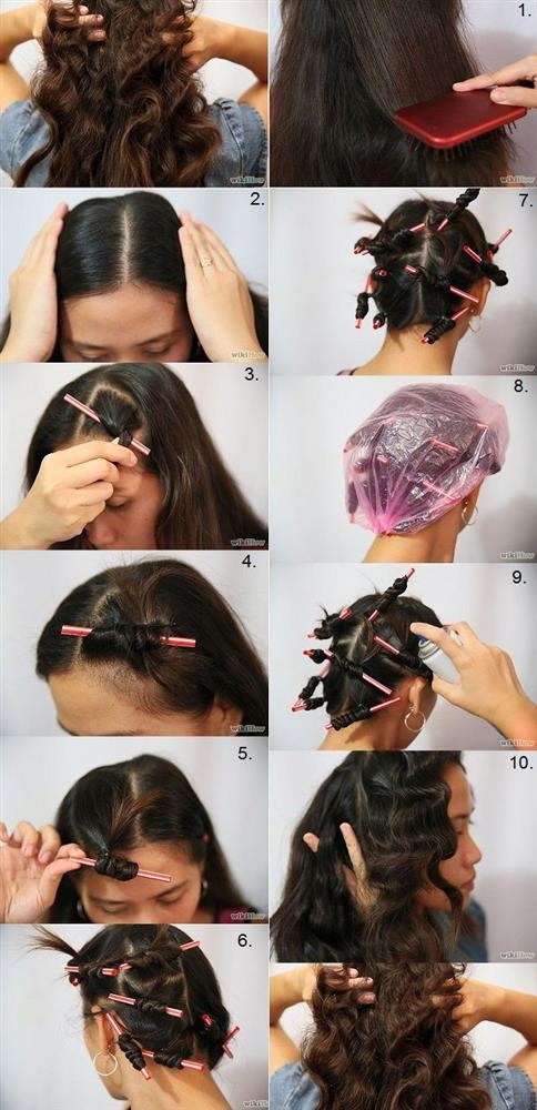 6.Pipet İle Dalgalı Saçlar Yapın 6.Pipet İle Dalgalı Saçlar Yapın