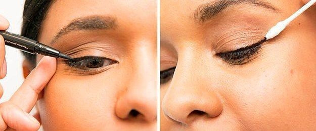 6. Eyeliner sürerken cildinizi sağa sola çekiştirmeyin.