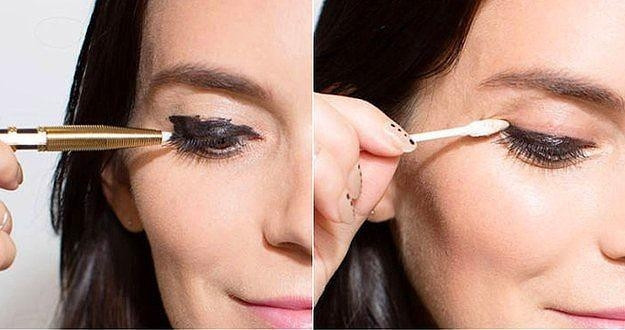 8. Yeni başlayanlardansanız; eyelinerı dağıtın gitsin sonra fazlalıkları temizlersiniz.