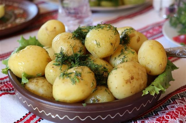 Haşlanmış patates: