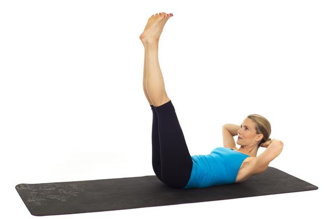 3.Hareketimiz ‘’Vertical Leg Crunch’’;