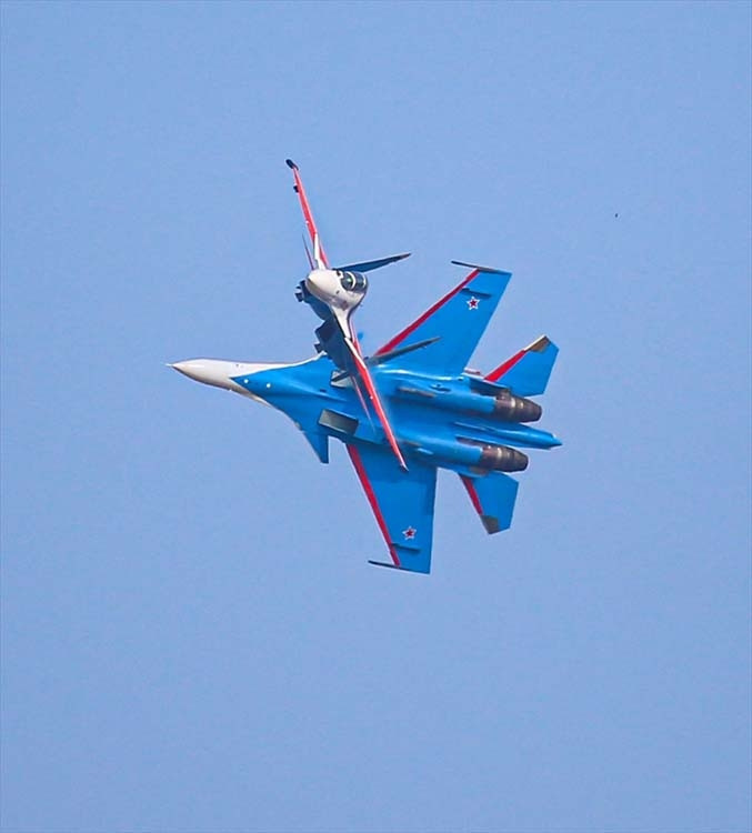 Rus pilotlardan TEKNOFESTte nefes kesen gösteri