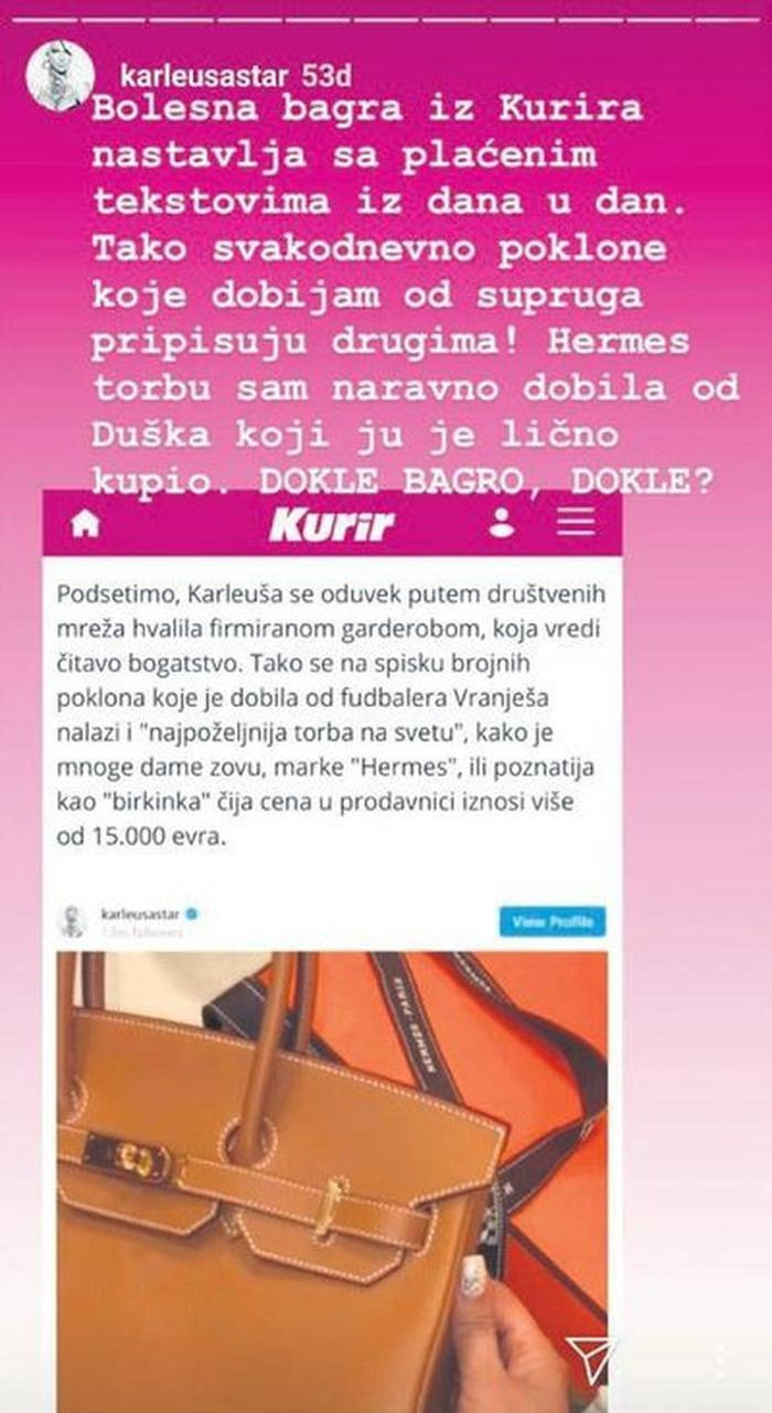 Jelena Karleusadan sert sözler: Paralı...