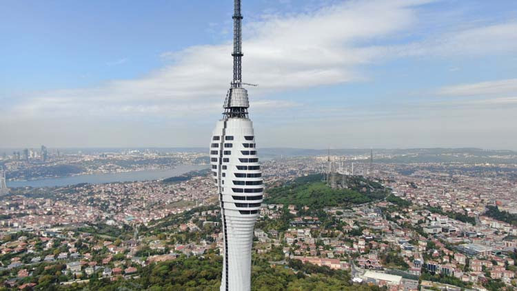 İstanbulun sembolü olacak Çamlıca Kulesinde sona yaklaşılıyor İstanbulun sembolü olacak Çamlıca Kulesinde sona yaklaşılıyor