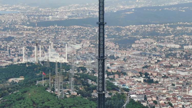 İstanbulun sembolü olacak Çamlıca Kulesinde sona yaklaşılıyor İstanbulun sembolü olacak Çamlıca Kulesinde sona yaklaşılıyor