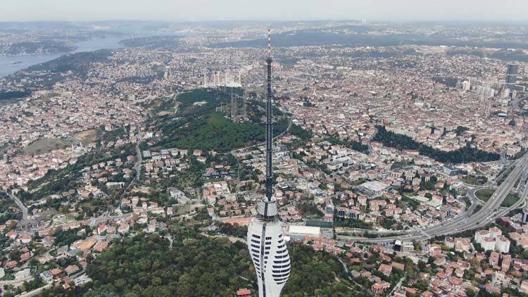 İstanbulun sembolü olacak Çamlıca Kulesinde sona yaklaşılıyor İstanbulun sembolü olacak Çamlıca Kulesinde sona yaklaşılıyor
