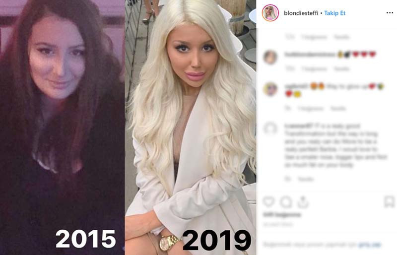 13 yaşında başladı... Tanınmaz halde