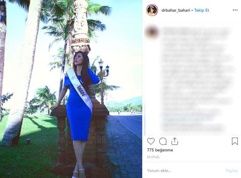 İran güzellik kraliçesinden çağrı: Beni öldürecekler İran güzellik kraliçesinden çağrı: Beni öldürecekler