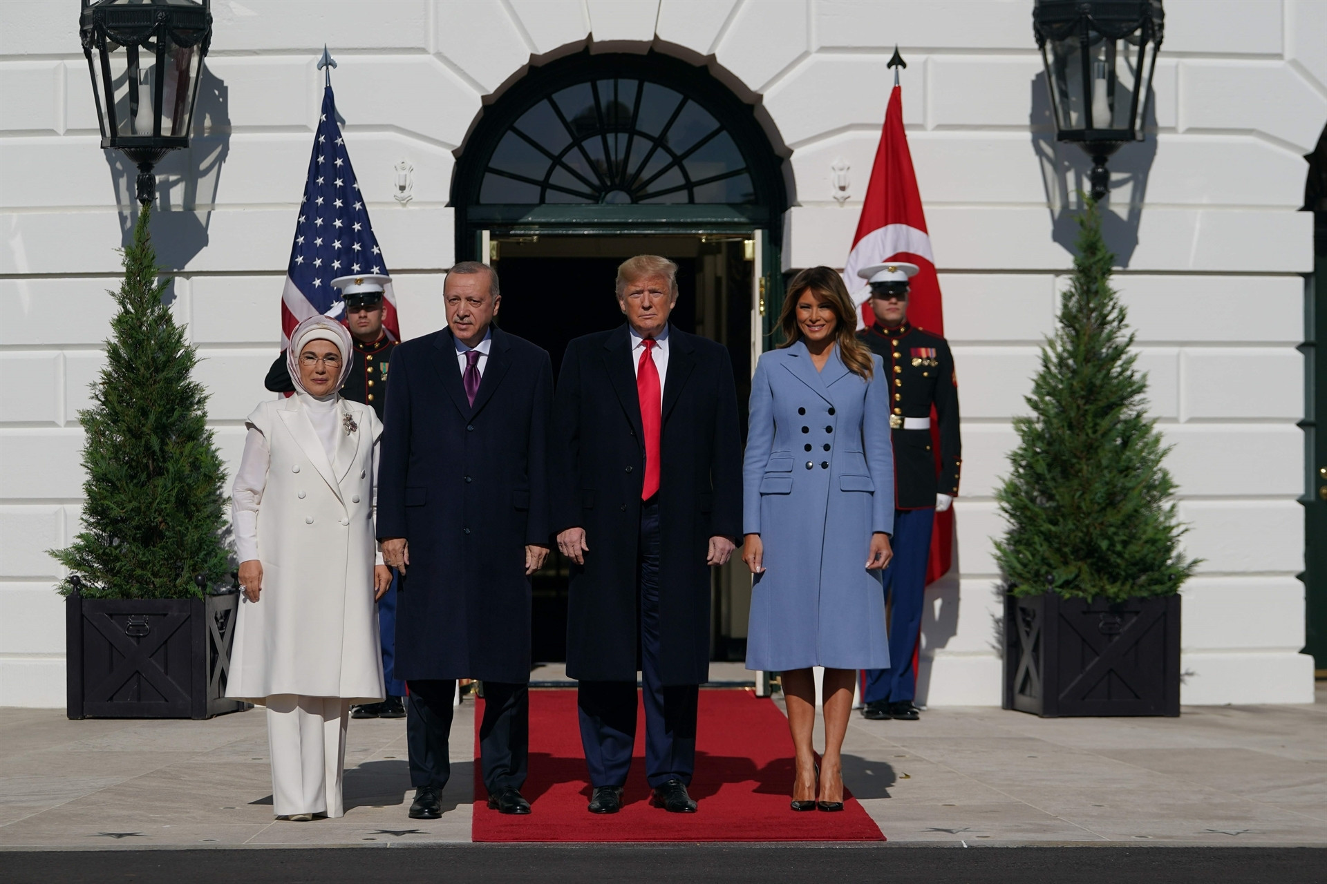 ABD Başkanı Trump, Cumhurbaşkanı Erdoğanı böyle karşıladı