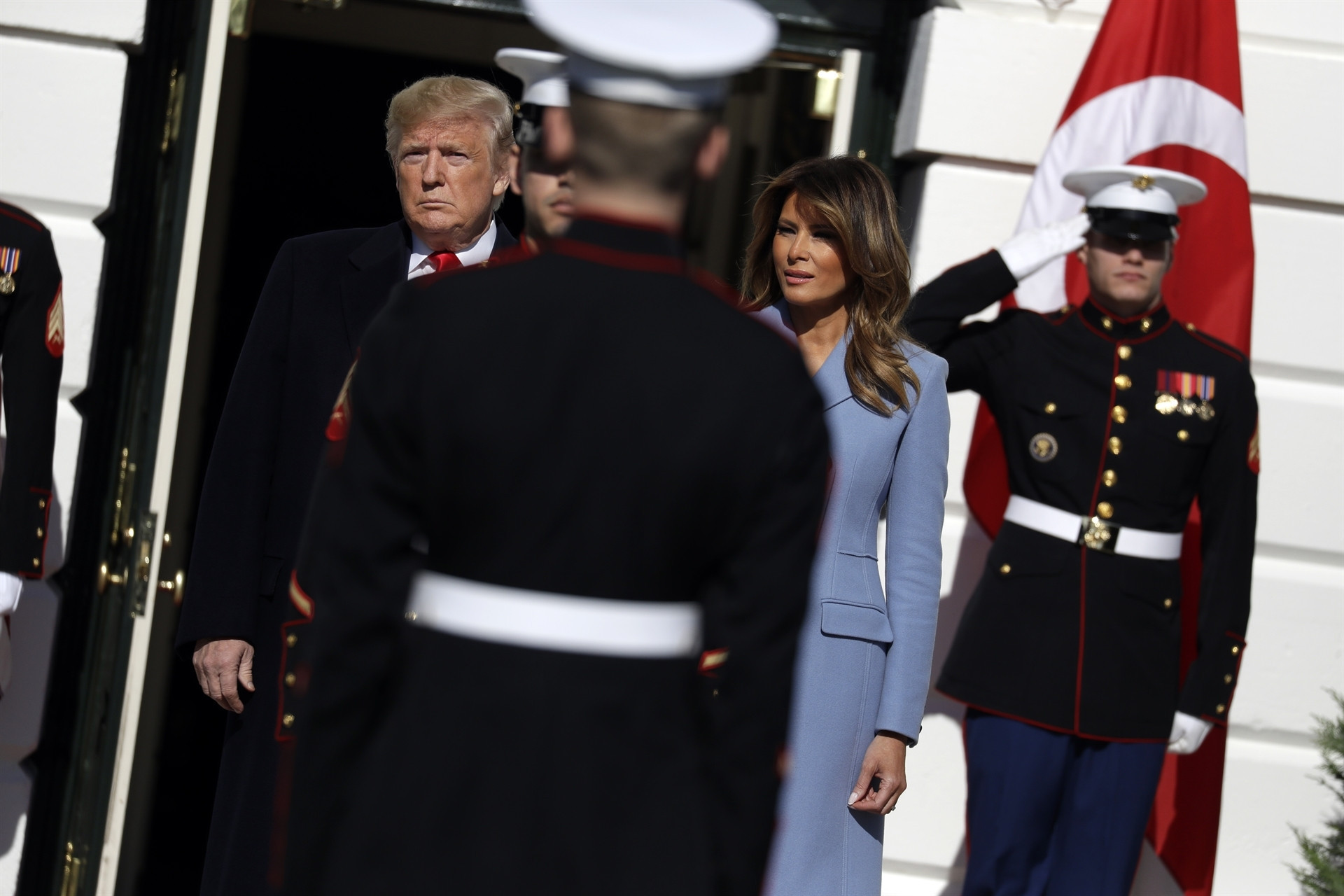 ABD Başkanı Trump, Cumhurbaşkanı Erdoğanı böyle karşıladı