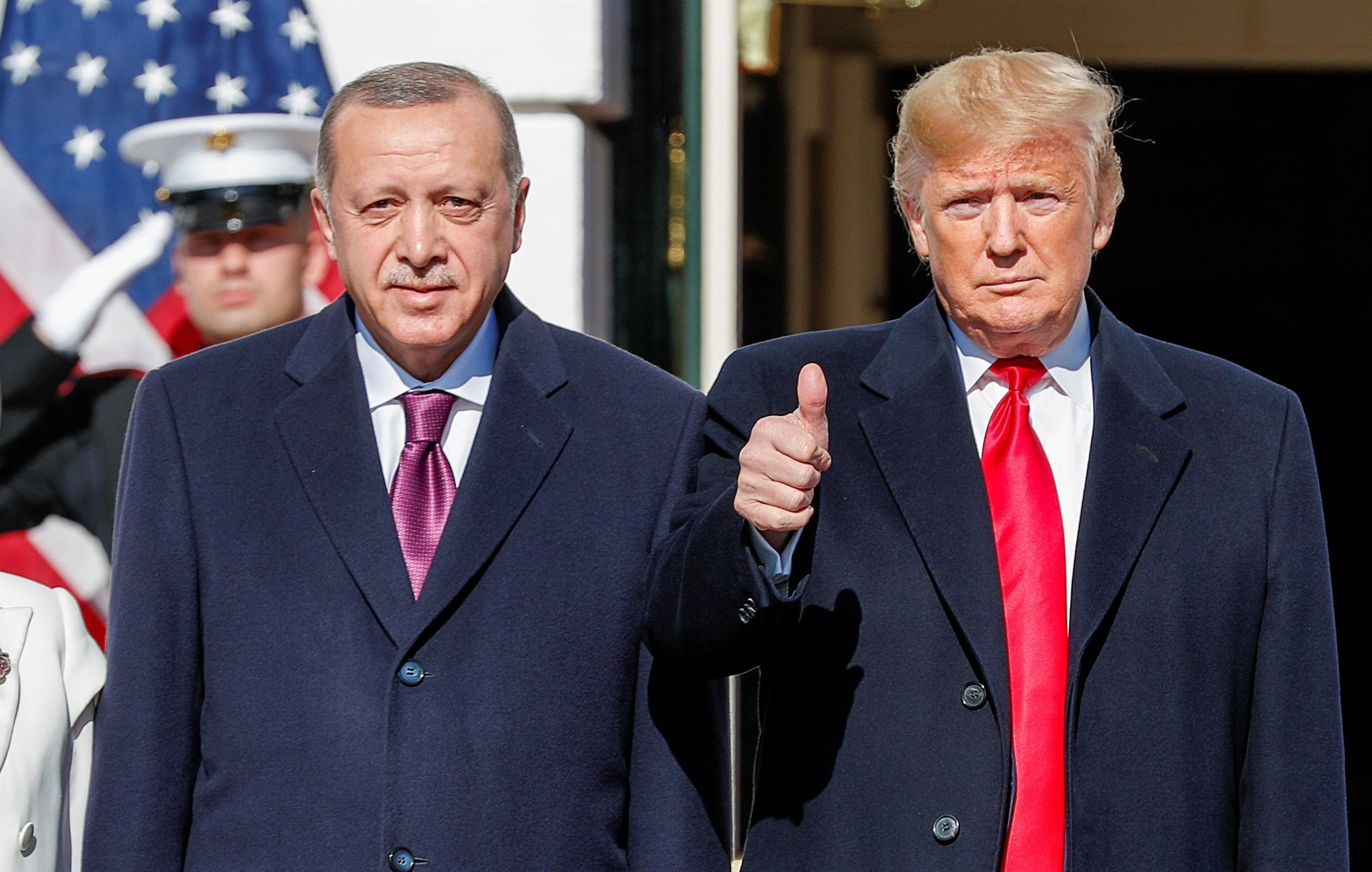 ABD Başkanı Trump, Cumhurbaşkanı Erdoğanı böyle karşıladı