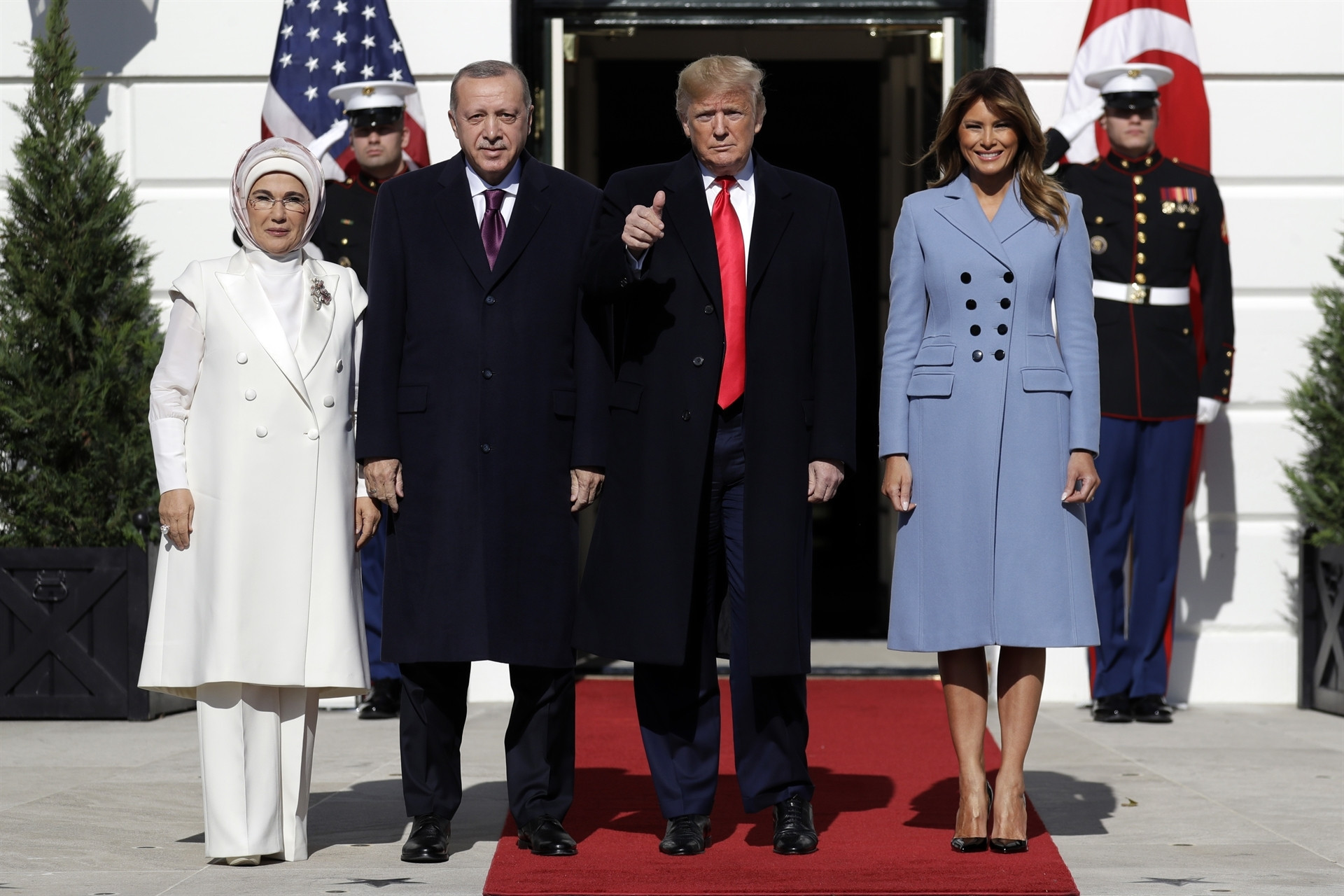 ABD Başkanı Trump, Cumhurbaşkanı Erdoğanı böyle karşıladı
