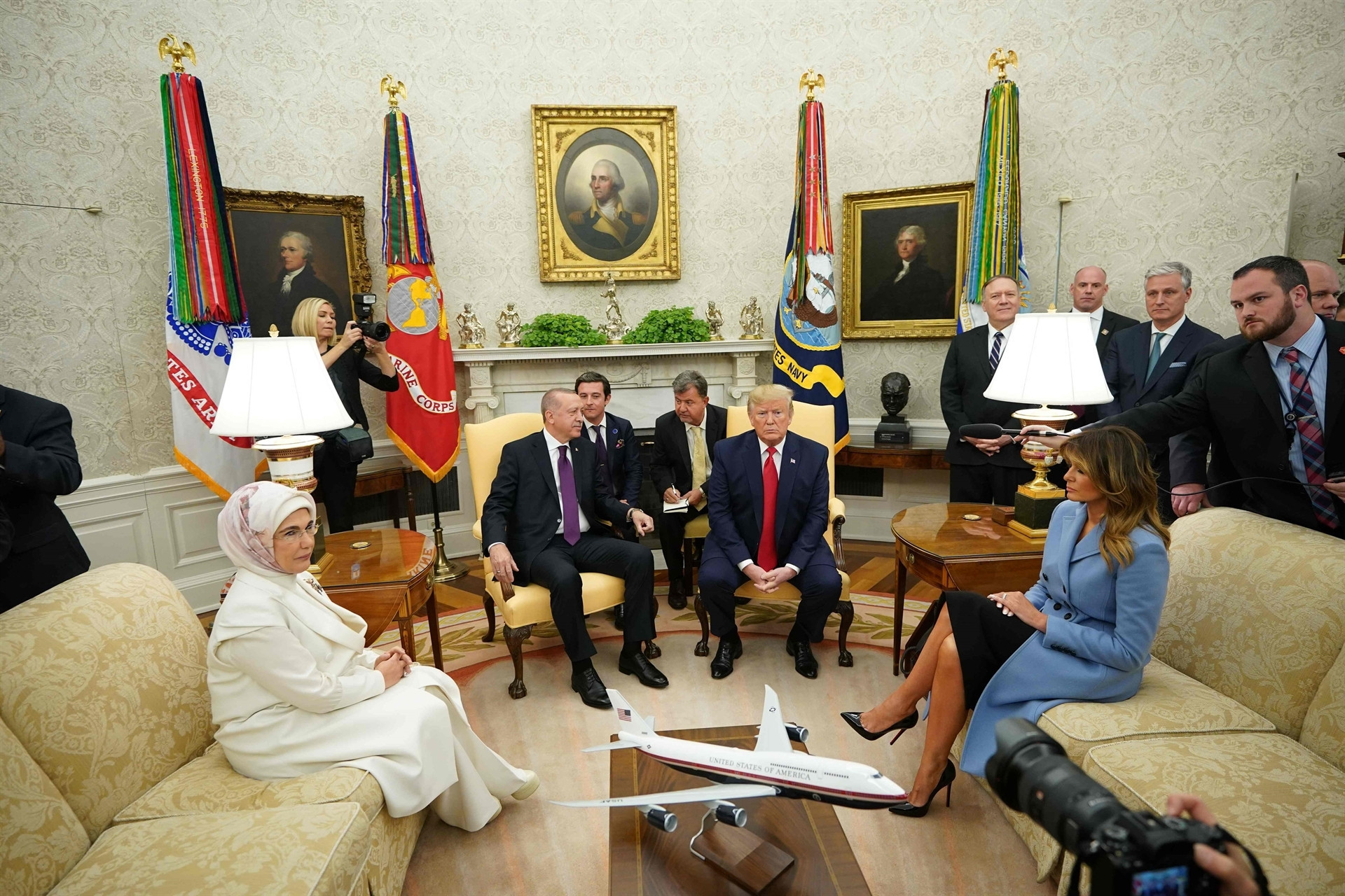 ABD Başkanı Trump, Cumhurbaşkanı Erdoğanı böyle karşıladı