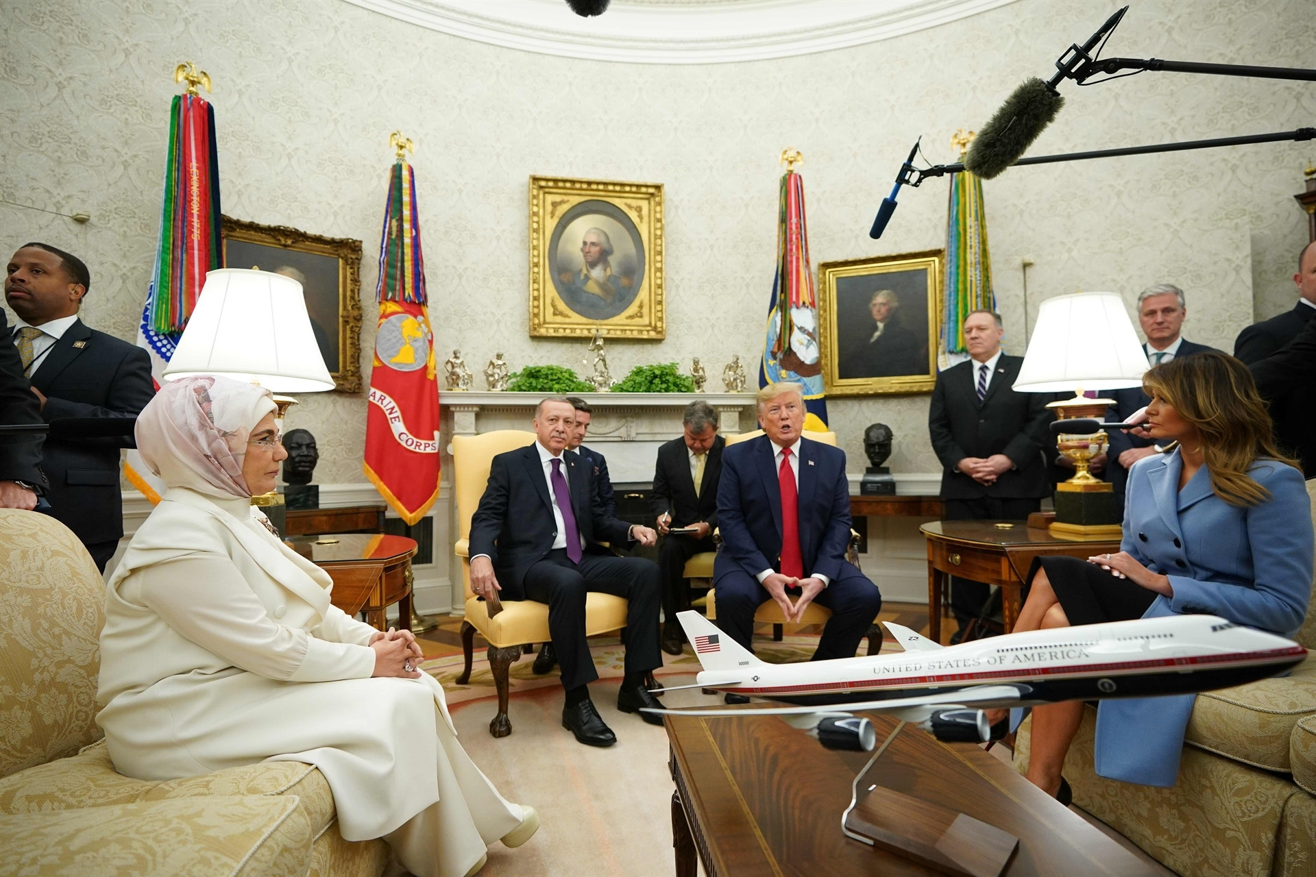 ABD Başkanı Trump, Cumhurbaşkanı Erdoğanı böyle karşıladı