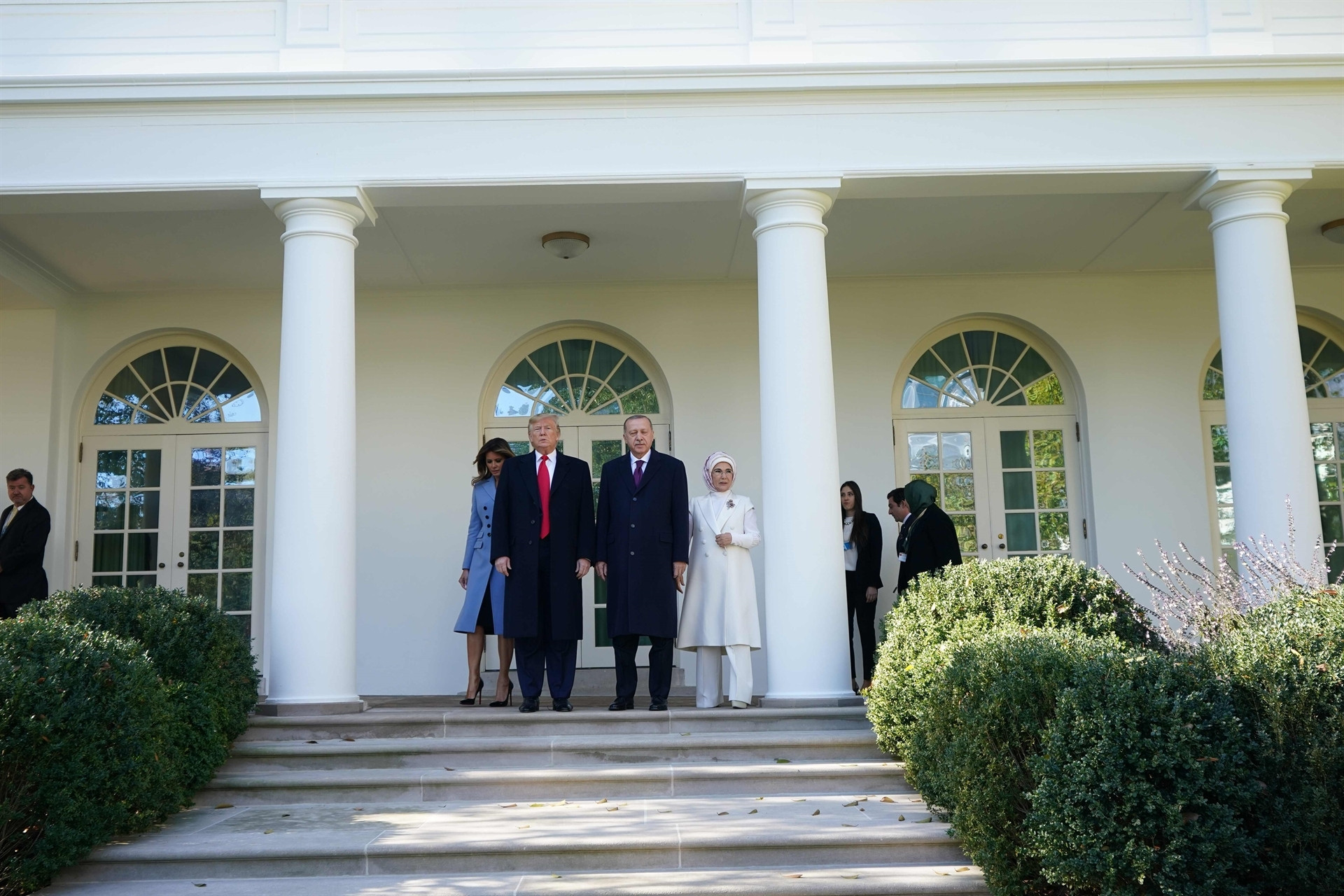 ABD Başkanı Trump, Cumhurbaşkanı Erdoğanı böyle karşıladı