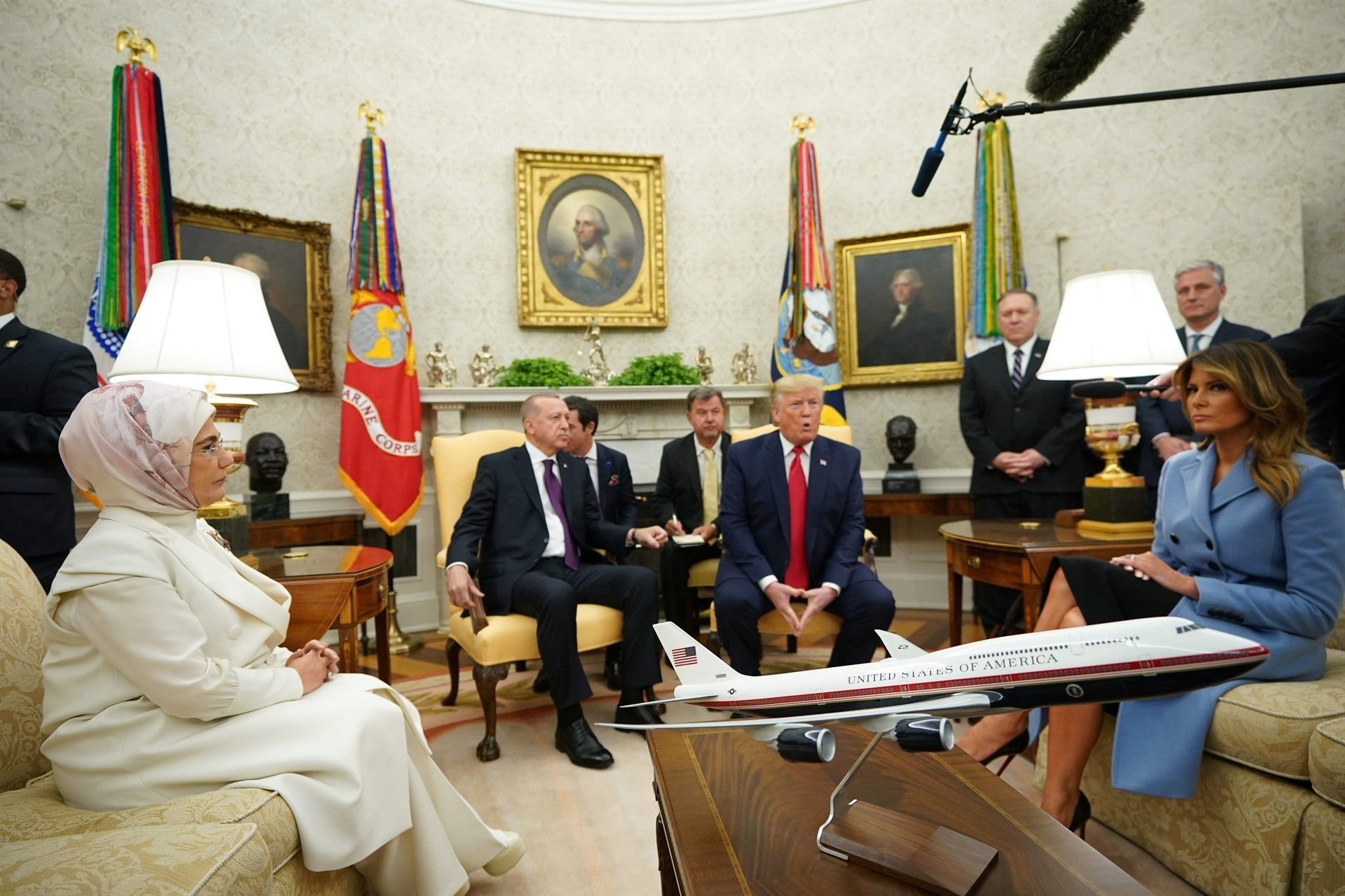 ABD Başkanı Trump, Cumhurbaşkanı Erdoğanı böyle karşıladı