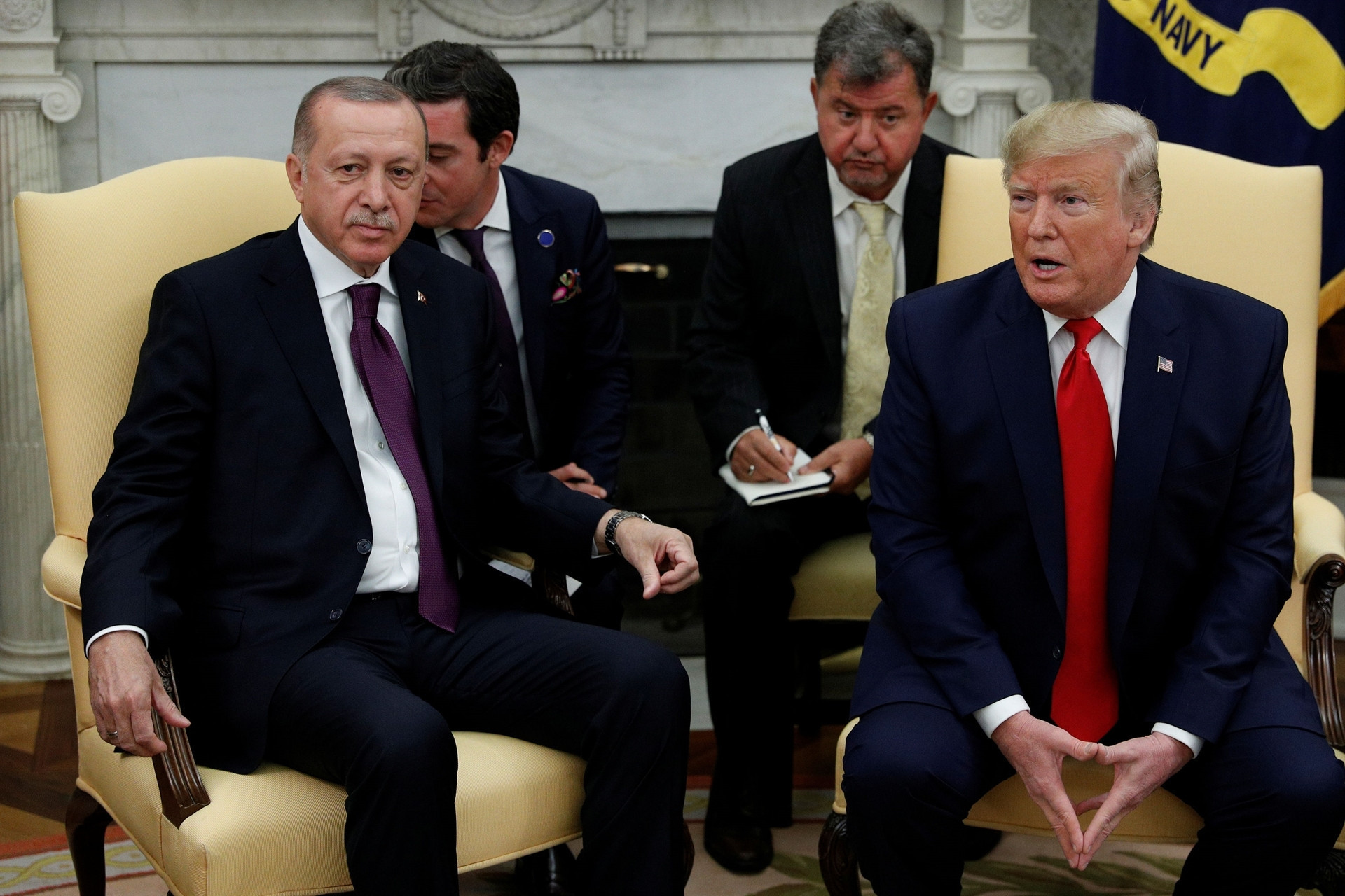ABD Başkanı Trump, Cumhurbaşkanı Erdoğanı böyle karşıladı