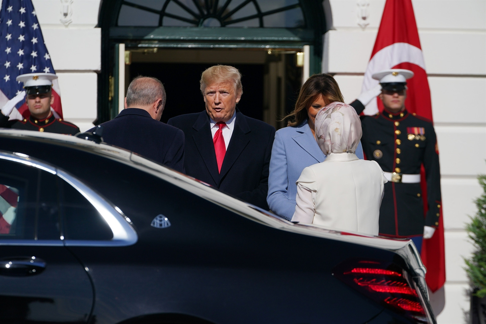 ABD Başkanı Trump, Cumhurbaşkanı Erdoğanı böyle karşıladı