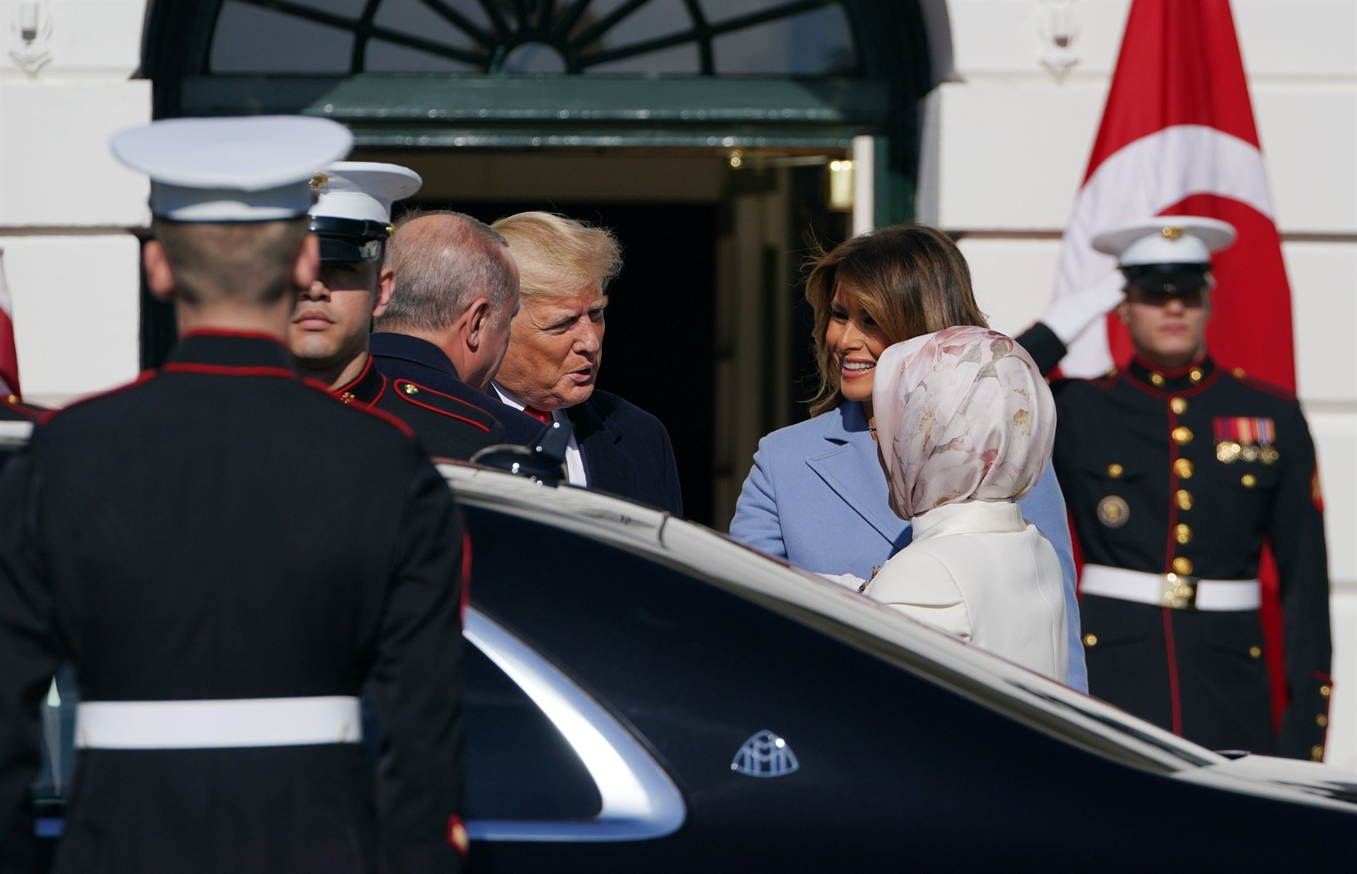 ABD Başkanı Trump, Cumhurbaşkanı Erdoğanı böyle karşıladı