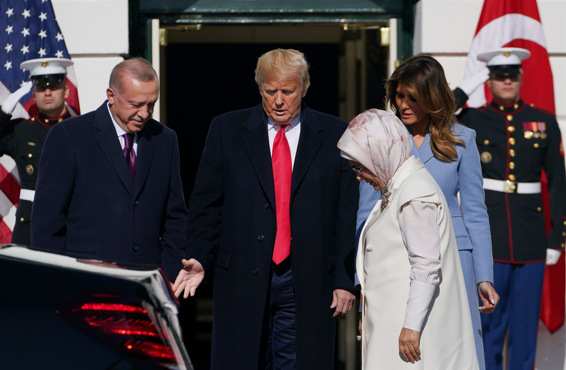 ABD Başkanı Trump, Cumhurbaşkanı Erdoğanı böyle karşıladı
