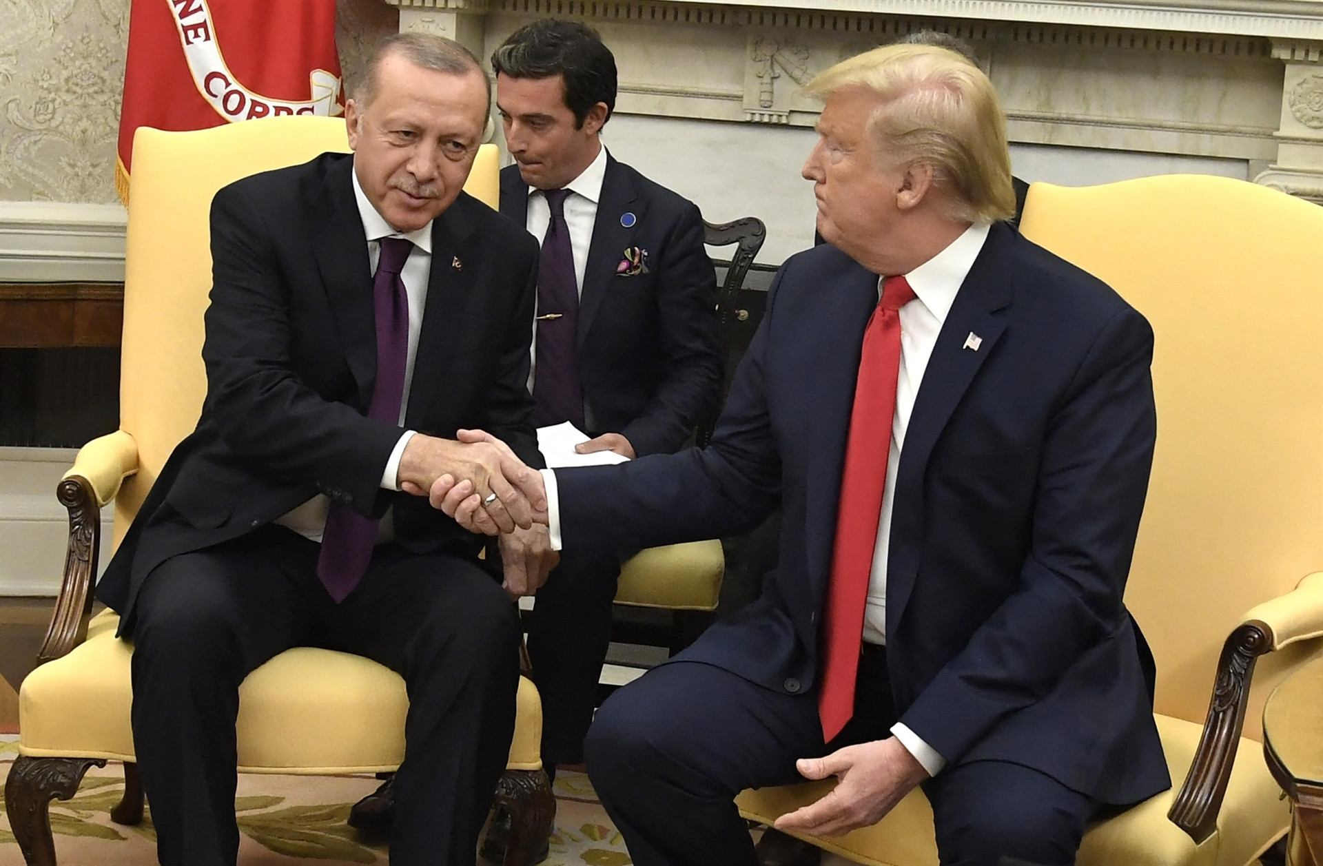 ABD Başkanı Trump, Cumhurbaşkanı Erdoğanı böyle karşıladı
