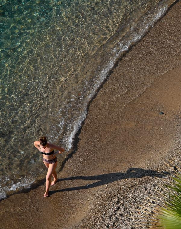Antalyada şubatta deniz keyfi