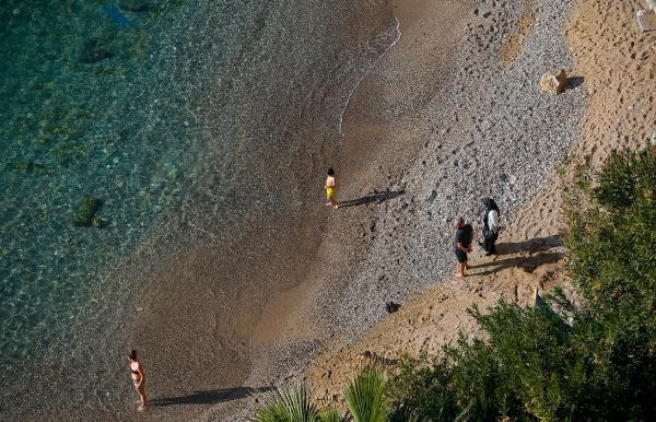 Antalyada şubatta deniz keyfi
