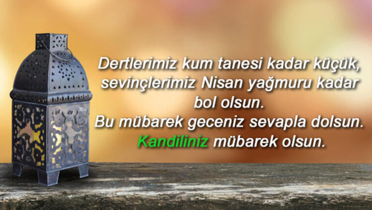 Kandili mesajlarında resimli seçenekler... Miraç Kandili 2020 en güzel mesaj alternatifleri