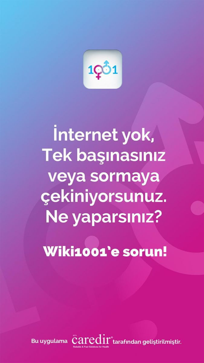 Cepte prezervatif değil, aplikasyon taşınır