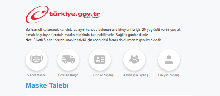 E-Devlet ücretsiz maske başvurusu nasıl yapılır Ücretsiz maske SMS kodu işlemi detayları