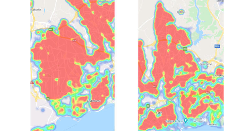İstanbul corona virüsü risk haritası(koronavirüs): İstanbul ilçelere göre Covid 19 harita detayları
