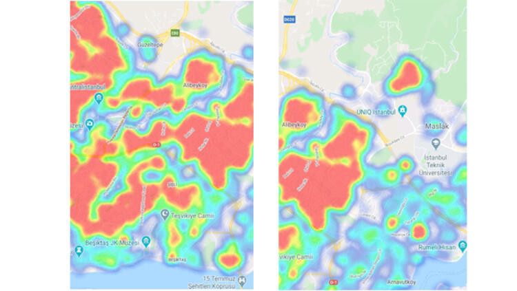 İstanbul corona virüsü risk haritası(koronavirüs): İstanbul ilçelere göre Covid 19 harita detayları