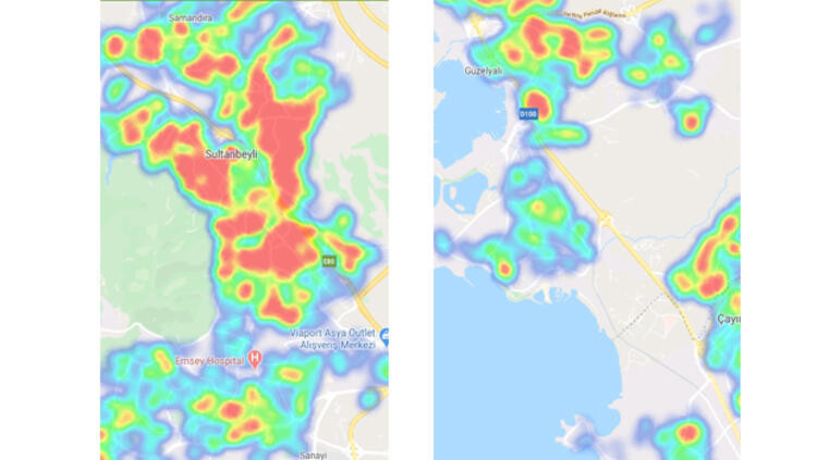 İstanbul corona virüsü risk haritası(koronavirüs): İstanbul ilçelere göre Covid 19 harita detayları