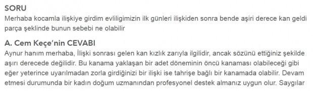 İlk ilişkide aşırı kanamam oldu