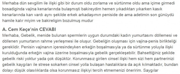 Bakireyken hamile kalınır mı
