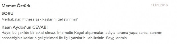 Fitness aşk kaslarını geliştirir mi