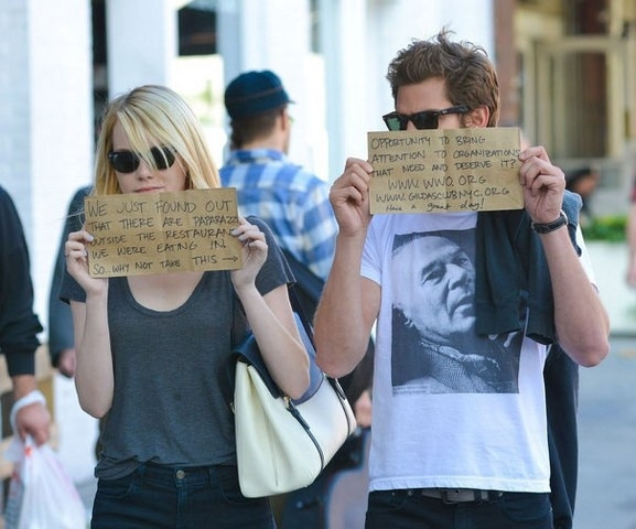 Emma Stone ve Andrew Garfield