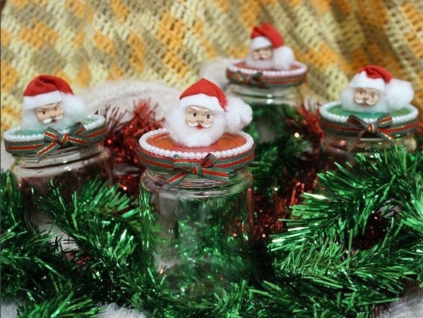 Yeni yıl dekorasyonunuzu boş kavanozlarla yapın