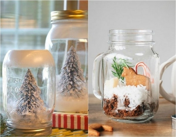 Yeni yıl dekorasyonunuzu boş kavanozlarla yapın