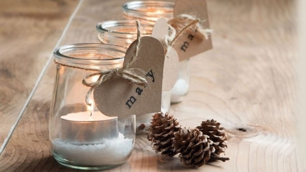 Yeni yıl dekorasyonunuzu boş kavanozlarla yapın