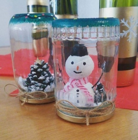 Yeni yıl dekorasyonunuzu boş kavanozlarla yapın