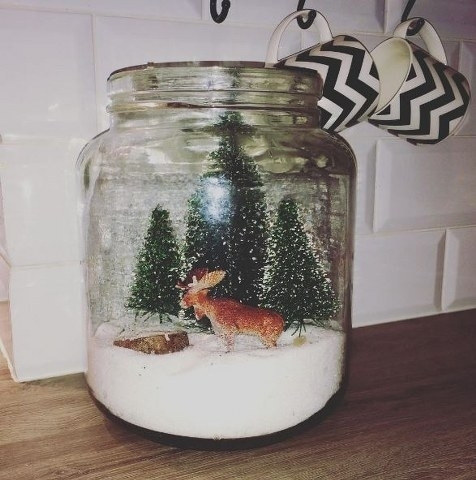 Yeni yıl dekorasyonunuzu boş kavanozlarla yapın