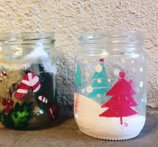 Yeni yıl dekorasyonunuzu boş kavanozlarla yapın