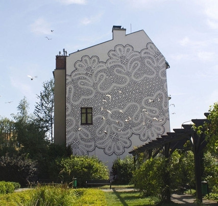 Dantel artık sokak sanatının gözdesi