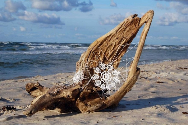 Dantel artık sokak sanatının gözdesi